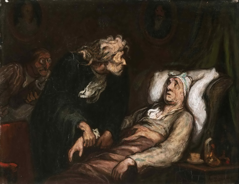 Honore Daumier -  The Imaginary Illness - 杜米埃.tif
